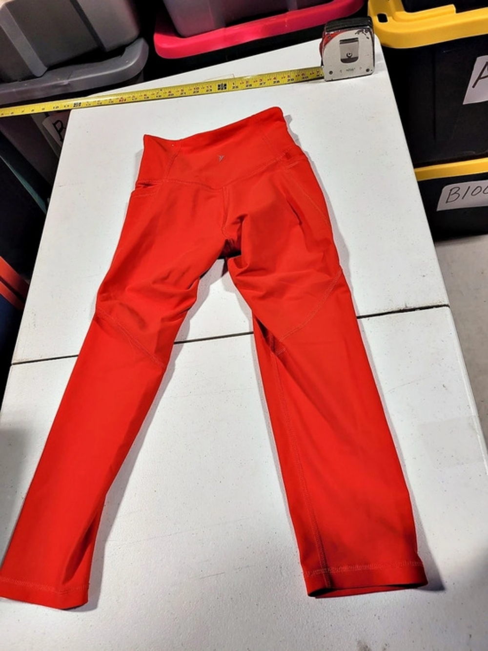 Old Navy Go-Dry Elevate Legging Athletic Leggings XS Orange